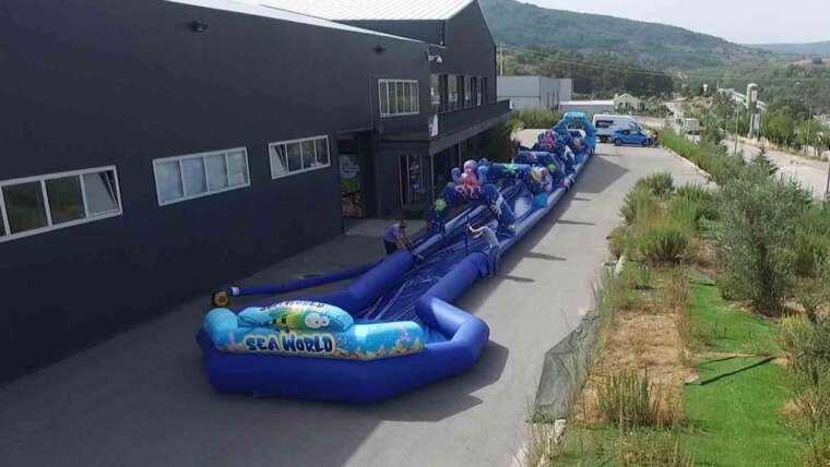 Hinchable acuático deslizadera Sea World